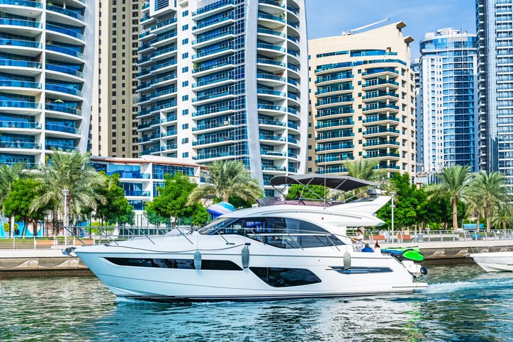 Dubai skyline with yacht, 4 nights, prices from 119 BHD